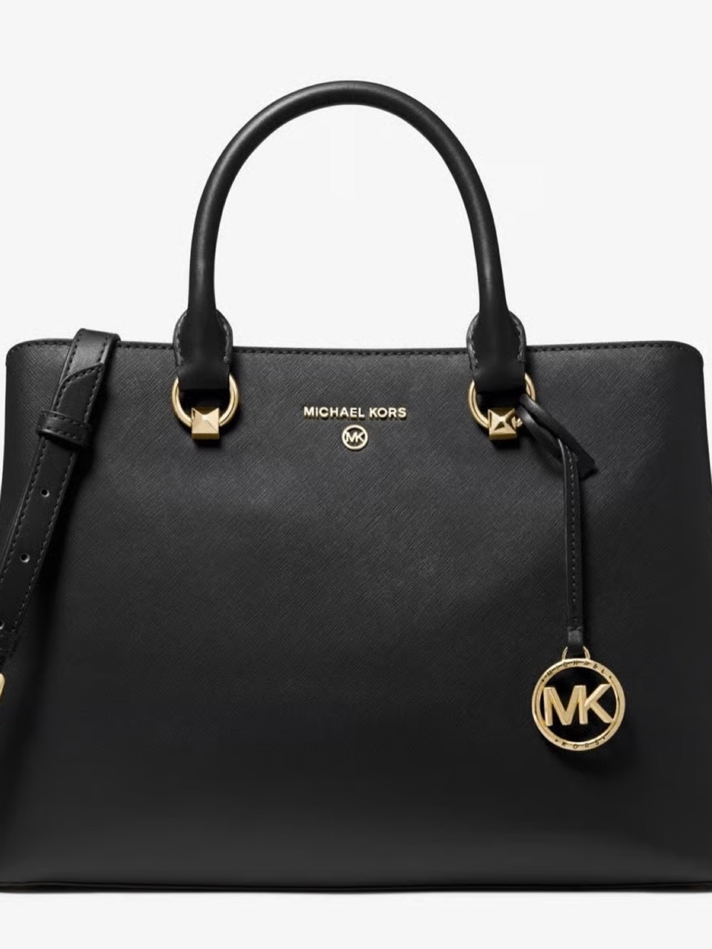 New Michael Kors Large Edith Saffiano Leather Bag
